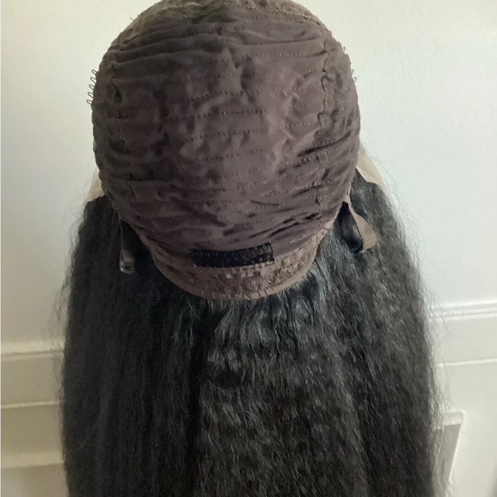 Elegant Synthetic ~24-26inch Long Kinky Straight Wig